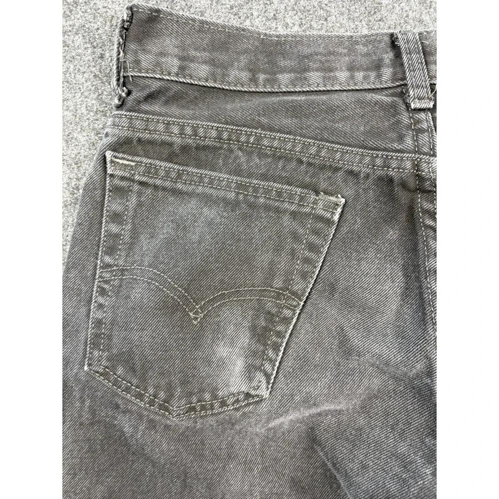 Levis 517 Bootcut Jeans Mens 29x34 Faded Black Denim (28x33) Slim Western